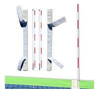 BOARDEE PRO Volleyball Antenna Pole Set - Foldable Fiberglass Volleyball Training Equipment with Hook & Loop Sleeves - Indoor & Beach Sports & Outdoors Accessories - Collapsible Referee Antenna Poles