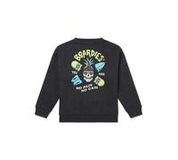 BOARDIES No Pain No Gain Kids Crew Neck Sweater - Stonewash Grey - 11-12
