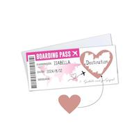 Boarding Pass Scratch Card, Personalised Scratch Card Reveal, Surprise Trip Ticket for Writing Your Own Special, Unique Travel Gift, We are Going on Holiday Scratch Card with Envelope