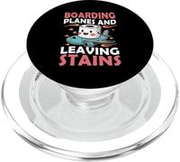 Boarding Planes Leaving Stains Embarrassing Airport Humor PopSockets PopGrip for MagSafe