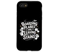 Boarding Planes Leaving Stains Funny Embarrassing Airport Case for iPhone SE (2020) / 7/8