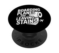 Boarding Planes Leaving Stains Funny Embarrassing Airport PopSockets Adhesive PopGrip