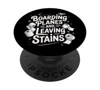 Boarding Planes Leaving Stains Funny Embarrassing Airport PopSockets Adhesive PopGrip