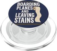 Boarding Planes Leaving Stains Funny Embarrassing Airport PopSockets PopGrip for MagSafe