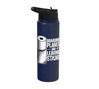 Boarding Planes Leaving Stains Funny Embarrassing Airport Stainless Steel Insulated Water Bottle