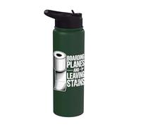 Boarding Planes Leaving Stains Funny Embarrassing Airport Stainless Steel Insulated Water Bottle
