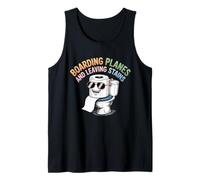 Boarding Planes Leaving Stains Funny Embarrassing Airport Tank Top
