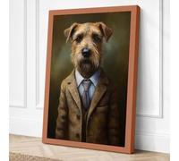 Boardroom Terrier Canvas Wall Art Print 18x12 Inch