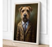 Boardroom Terrier Canvas Wall Art Print 18x12 Inch