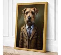Boardroom Terrier Canvas Wall Art Print 30x20 Inch