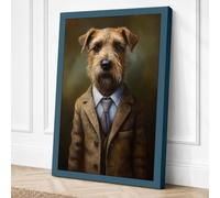 Boardroom Terrier Canvas Wall Art Print 30x20 Inch