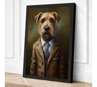 Boardroom Terrier Canvas Wall Art Print 30x20 Inch