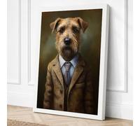 Boardroom Terrier Canvas Wall Art Print 36x24 Inch