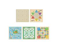 boards game Wooden Multi-Function Interactive Chess Game Board Enhances Logic and Imagination Skills Fun Toy for Family Travel Parties magnetic(5-in-1)