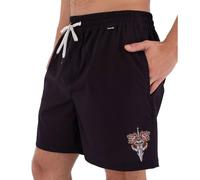 Hurley Volley Flex Tattoo Swimming Shorts Black S Men