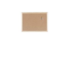 BoardsPlus BPW01010101-502 Cork Notice Board, Wood, 40 x 30 cm