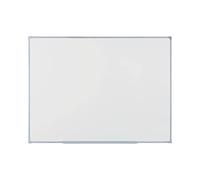BoardsPlus Economy Magnetic Whiteboard, 88 x 58 cm, Dry Wipe Lacquered Steel Surface, Grey Tech Alloy Frame