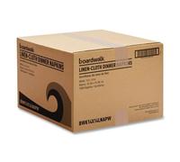 Boardwalk Linen-Feel Dinner Napkins, 1000 Count, 1-Ply, 14"x 14, White, Premium Disposable, Flat, Crease-Free, Made in the USA