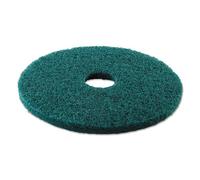 Boardwalk PAD 4017 GRE BWK4017GRE Standard 17" Diameter Heavy-Duty Scrubbing Floor Pads, Green (Pack of 5)