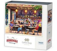 Boardwalk Puzzles Coffee Shop - 1000 Piece Jigsaw Puzzle for Adults, Made in USA