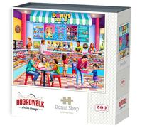 Boardwalk Puzzles Donut Shop - 500 Piece Jigsaw Puzzle for Adults, Made in USA