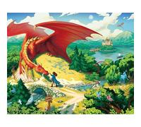 Boardwalk Puzzles My Little Dragon - 500 Piece Jigsaw Puzzle for Adults, Made in USA