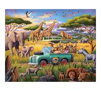 Boardwalk Puzzles Safari Expedition, 1000 Piece Jigsaw Puzzle for Adults, Made in USA
