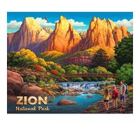 Boardwalk Puzzles Zion National Park - 1000 Piece Jigsaw Puzzle for Adults, Made in USA
