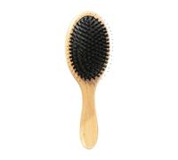 Boars Hair Brush for Women Wooden Handle Cushion Massage Anti Static