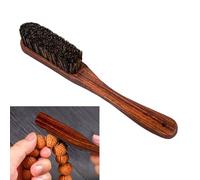 Boars Hair Rock Climbing Brush, Rosewood Climbing and Bouldering Brush Shine Buff Wooden Bracelet Jewelry Shoe Brush, Shoe Polish Applicator Brush Handheld Cleaning Brush Firm Bouldering Chalk Brush