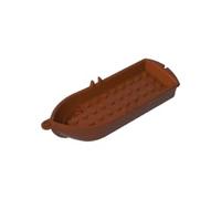 Boat 14X5X2 Small Boat 1PCS Compatible with Lego GDS-90132 Classic Bulk Toy MOC Color:Reddish Brown