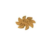 Boat 3.7cm Eight-Page Propeller Saw Blade 10PCS Compatible with Lego 41530 GDS-M095 Classic Bulk Toy MOC Color:Pearl Gold