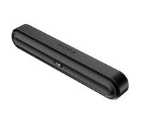 boAt Aavante Bar 490 10W Signature Sound, Dual Full-Range Drivers,7 HRS Battery, Built-in Mic,2.0 CH, Free Music Streaming on JioSaavn, Bluetooth Sound Bar, Soundbar Speaker (Classic Black)