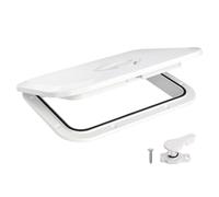 Boat Access Hatch-127 x 37.5 cm Boat Deck Hatch Waterproof Aluminium Access Cash Non Slip Seal Seal Weather Rectangle Boats Replacement for Storage Compartments Bilge Motor