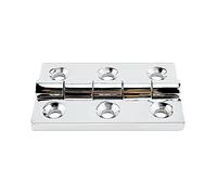 Boat Accessories Stainless Steel 316 50 * 75mm Cast Caravan RV Deck Hinge Cupboard Cabinet Drawer Door Strap Butt Furniture Hardware for Marine(Without Screws)