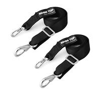Boat Adjustable Bimini Top Straps,Boat Awning Webbing Straps with Stainless Stee Snap Loops Adjustable,Bimini Top Hardware,Marine Nylon Top Straps,Boat Awning Hardware 2PCS