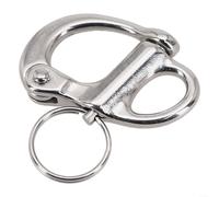 Boat Anchor Chain Eye Shackle Swivel Hook Snap with Quick Release Feature Fabricated from 316 Stainless Steel for Saltwater Exposure (35MM 304)