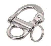 Boat Anchor Chain Eye Shackle Swivel Hook Snap with Quick Release Feature Fabricated from 316 Stainless Steel for Saltwater Exposure (52MM 304)