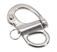 Boat Anchor Chain Eye Shackle Swivel Hook Snap with Quick Release Feature Fabricated from 316 Stainless Steel for Saltwater Exposure (96MM)
