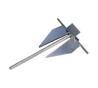 Boat Anchor, Danforth-Type Anchor, Galvanised, 10kg Weight, Sailing Boat Anchor