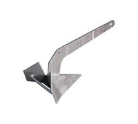 Boat Anchor, Delta-Type Anchor, Galvanised, 10kg Weight, Sailing Boat Anchor