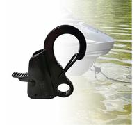 Boat Anchor Hook Knotless System, Stainless Steel Cam Cleat Rope Lock with Quick Release, Adjustable for Kayak Pontoon RV Jon Boat Camping, Holds 9000 Lbs Fits 3/8" to 5/8" Rope (2) (Textured-1)