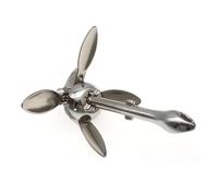 Boat Anchor Inflatable Boat Stainless Steel Iron Metal Anchor for Boat Dinghy Raft Fishing Boat 0.7kg/1.5kg(1.5kg)