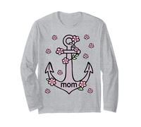 Boat Anchor Sailing Mom Long Sleeve T-Shirt