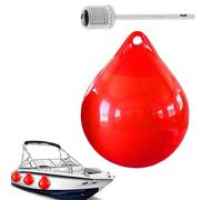 Boat Ball Round - 25x30cm PVC | Buoy Dock Bumper Ball - Heavy Duty Inflatable Protection Marine | Bumper For Yachts | UV-Resistant Floating For Coast, Boating, Lake, Camping
