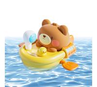 Boat Bath Toy for the Bathtub, Animal-shaped Floating Pull Cord Play Ship, Splash Water Bath Toy for the Bath, for and Girls, Children, Bathroom, Shower, Swimming Pool, Lake and