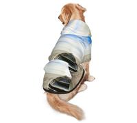 Boat Beach Sunrise Time Nautical Print Dog Hoodie Pet Sweatshirt, Warm, Soft And Breathable Hooded Clothes For Medium To Large Dogs, Easy-To-Wear Design, For Winter And Fall