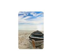Boat Beach Sunrise Time Printing Fashion Car Air Freshener Cards 10 Pcs Car Scented Hanging Sheets