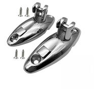 Boat Bimini Top Swivel Hinge, 316 Stainless Steel Deck-Side Mount Marine Hardware, 2-Pack with Screws (81mm or 90mm)