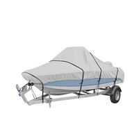 Boat Boat Cover Yacht Outdoor Protection Waterproof Heavy Duty Silver Reflective 300D Oxford Fabric Anti-smashing Durable Tear Proof Boat Cover(16-18FT)